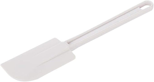 Restaurantware-Met Lux 14 Inch Rubber Spatula, 1 Flat Baking Spatula - Flexible, Dishwashable, White Rubber Cooking Spatula, Heat-Tolerant, Use For Mixing Or Scraping During Baking