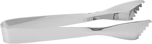 Ice Tongs Food Grade Thicken Stainless Steel Prevents Slipping Sugar Food Tweezers for Home Kitchen Bar Mirror Ice Bucket Party Coffee Bar (Mirror)