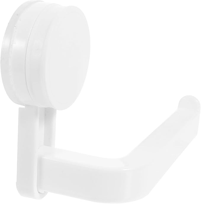 Unomor Modern Vacuum Suction Cup Toilet Tissue Holder Wall Mount Paper Roll Organizer No Drill No Tool Install Bathroom Kitchen Accessory