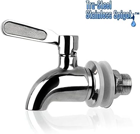 Tru-Steel Stainless Steel Spigot - Fits BERKEY Systems, Alexapure Pro, ProPur Systems & Beverage Dispensers with 5/8" Openings