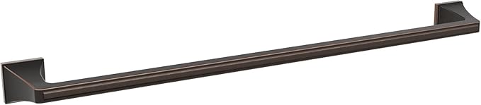 Amerock BH36024ORB | Oil Rubbed Bronze Towel Bar | 24 in (610 mm) Towel Rack | Mulholland | Bathroom Towel Holder | Bathroom Hardware | Bath Accessories
