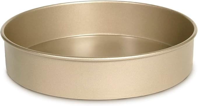 Glad Round Baking Pan Nonstick - Heavy Duty Metal Bakeware for Cakes and Desserts, 9.6 inches