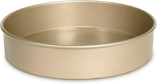 Glad Round Baking Pan Nonstick - Heavy Duty Metal Bakeware for Cakes and Desserts, 9.6 inches