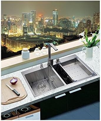 Starstar 18.875" Stainless Steel Colander For Kitchen Sink