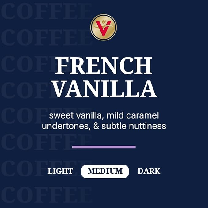 Victor Allen's Coffee French Vanilla Coffee, 12 Count, Single Serve Coffee Pods for Keurig K-Cup Brewers