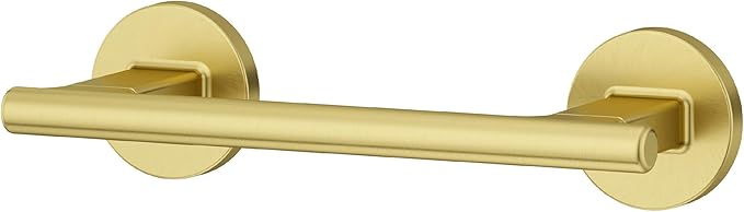 Pfister Capistrano Toilet Paper Holder, Bathroom Tissue Roll Holder, Wall-Mounted, Screw-in, Brushed Gold Finish, BPHCSO0BG