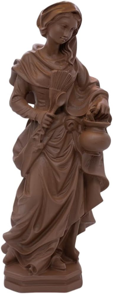 VGI Kitchen Madonna Resin Statue | Traditional Religious Decor for Kitchens and Dining Areas | Blessed Mother Art