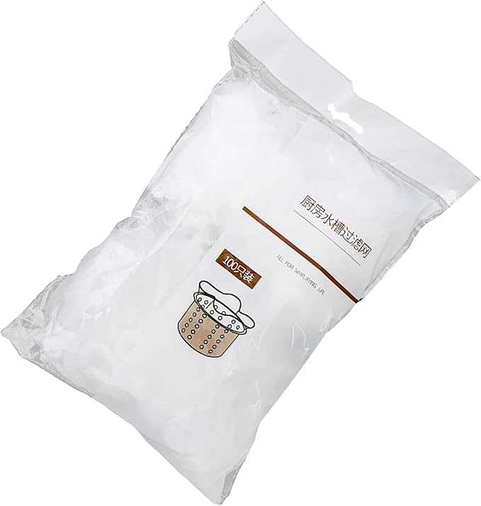Kitchen Sink Garbage Filter Net Polyester High Density Elastic Odorless (100 pieces)