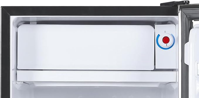 ARCTIC CHEF Mini Refrigerator-Freezer Compartment-Adjustable Thermostat Control-Reversible Doors-Ideal for Dorm, Office, RV, Garage, Apartment-Black, 3.2 CU.FT