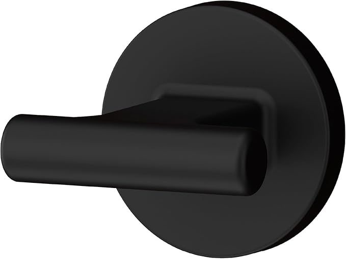 Pfister Capistrano Towel Hook, Bathroom Towel & Robe Hook, Wall-Mounted, Screw-in, Matte Black Finish, BRHCSO0B
