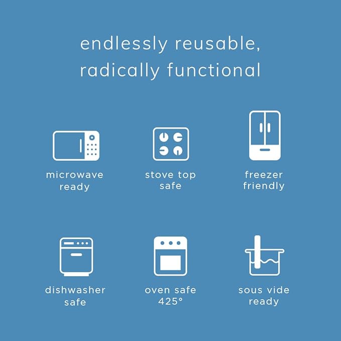 Stasher Silicone Reusable Storage Bag, Sandwich Bags, Reusable Freezer Bag, Microwave, Dishwasher, Oven Safe, Sous Vide, Premium Lunch Container, Eco Friendly, Food Storage Bags, 28 oz, Clear | Reusable Food Bag