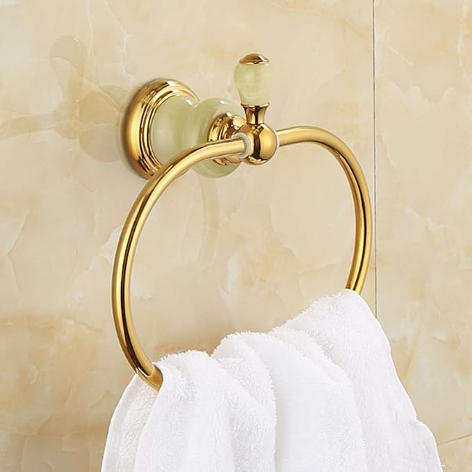 Oval Towel Antique Brass Hanger Hand Holder for Bathroom Kitchen Accessories Wall Mounted
