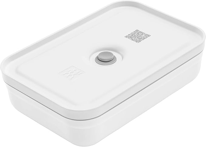 ZWILLING Fresh & Save Plastic Flat Lunch Box, Airtight Food Container, Meal Prep Container, BPA-Free, Grey - Large