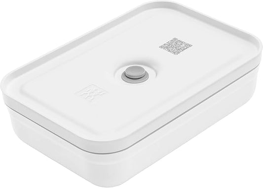 ZWILLING Fresh & Save Plastic Flat Lunch Box, Airtight Food Container, Meal Prep Container, BPA-Free, Grey - Large