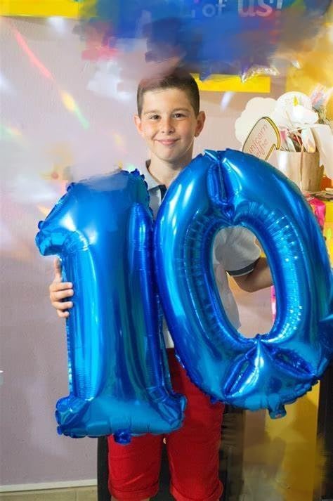 Dark Blue Number 10 Balloon, Number Ballons 40 Inch 10 Ballon for 10th 100 Birthday Wedding Anniversaries Marriage Proposal Engagement Big Events Party Decorations