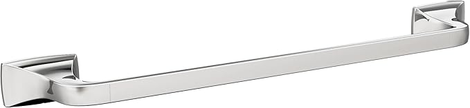 Amerock BH3601326 | Chrome Towel Bar | 18 in (457 mm) Towel Rack | Highland Ridge | Bathroom Towel Holder | Bathroom Hardware | Bath Accessories