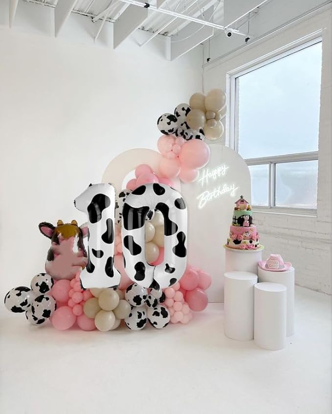 Number 0 Balloons 40 Inch White Black Number Balloons for 10 20 30 40 50 60 70 80 90 100 Numbers Balloon Birthday Decorations Wedding Event Baby Shower