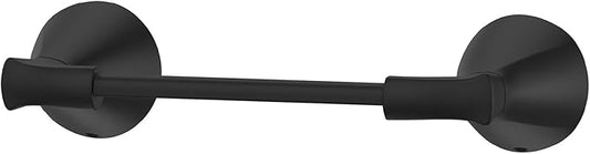 Pfister Willa Toilet Paper Holder, Bathroom Tissue Roll Holder, Wall-Mounted, Screw-in, Matte Black Finish, BPHWLL0B