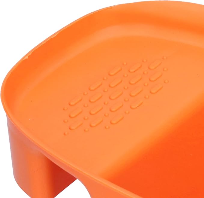 Drain Basket, Vegetable Strainers Sink Drain Rack Fruit Drainer 3X8.3 Inch Vegetable Washing Basket for Toilet for Kitchen for Sinks for Bathroom(orange)