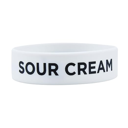 Restaurantware Silicone Squeeze Bottle Bands 1 Count 2.75 Inch Dishwasher Safe Condiment Identification Band, Sour Cream White Non-Slip Label Band for Condiment Labeling at Restaurants, Food Trucks