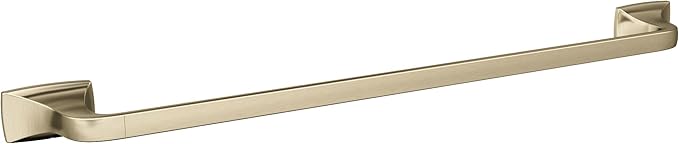 Amerock BH36014BBZ | Golden Champagne Towel Bar | 24 in (610 mm) Towel Rack | Highland Ridge | Bathroom Towel Holder | Bathroom Hardware | Bath Accessories