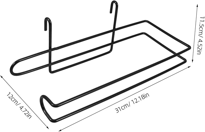 LIFKOME Door Paper Towel Holder Industrial Style Towel Rack for Rv Kitchen Camping Dormitory Laundry Room