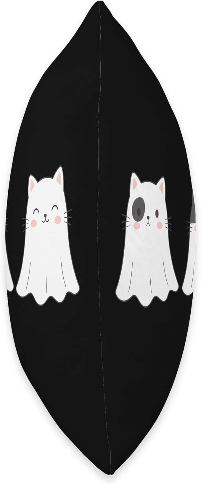 Cute Ghost Cats Wearing White Sheet Costumes Boo Cat Squad Throw Pillow