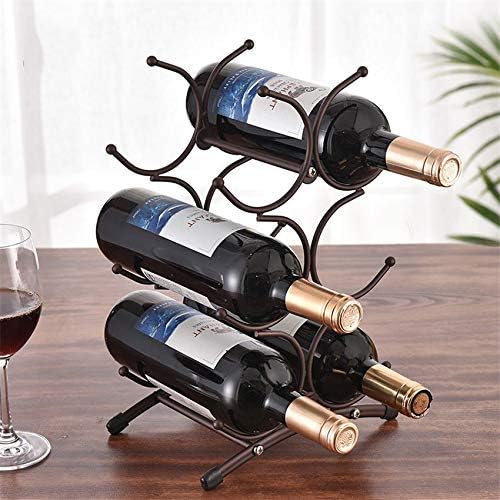 Wine Rack Metal Freestanding Kitchen Stand Wine Cabinet Grape Wine Shelf Display Bar