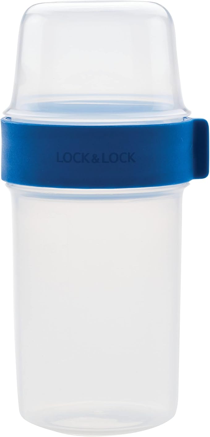 LOCK & LOCK LocknLock Easy Essentials Twist Two Way Food Storage Container, BPA-Free/Dishwasher Safe, 12-Piece Set - Mixed Sizes, Clear