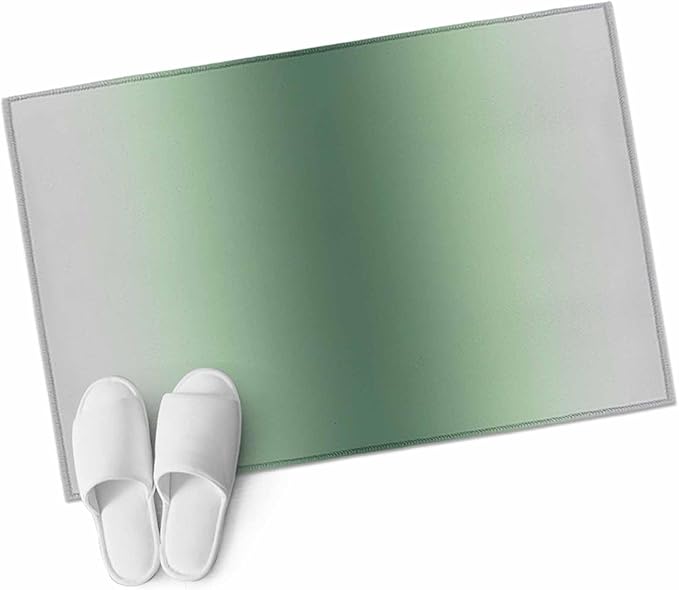 Area Rug 2x3ft, Rat Tail Green Gray Gradual Washable Rugs for Living Room Bedroom, Abstract Art Soft Non-Slip Area Rugs Rectangle Floor Carpet for Dining Room