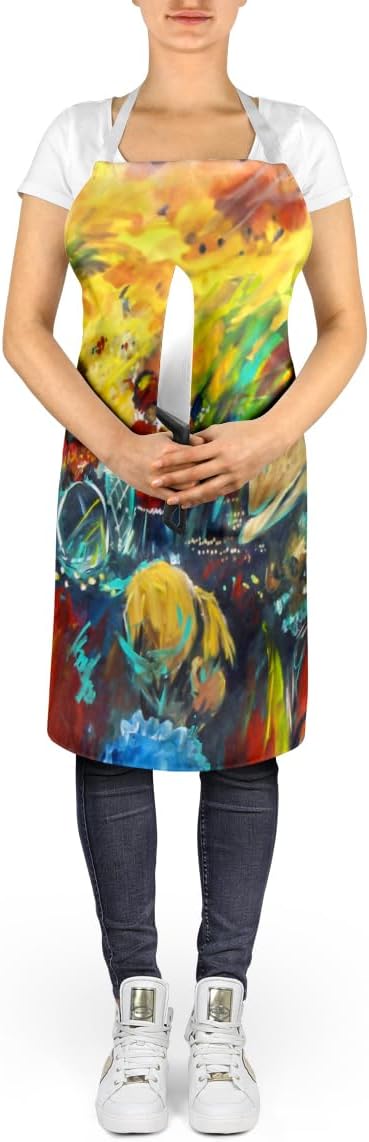 Caroline's Treasures Dance Apron Cooking Kitchen Server Baking Crafts Gardening for Adult Women Men, Unisex, Large, Multicolor