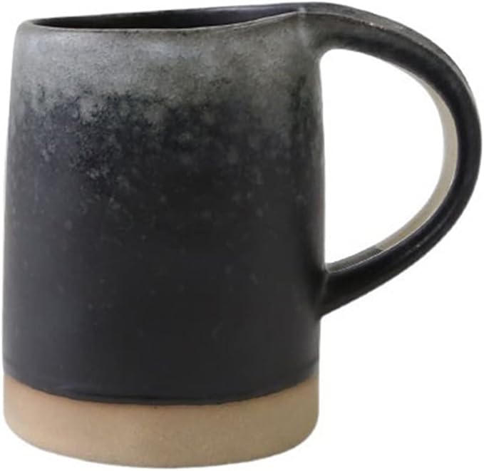 Latte Mug 400ML Large Capacity Vintage Rough Pottery Coffee Cup Household Couple Water Cup Simple Ceramic Mug for Any Kitchen (Color : 1) (Brass)