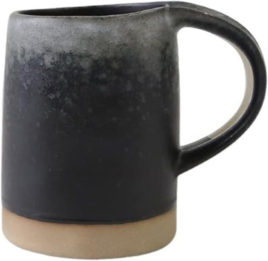 Latte Mug 400ML Large Capacity Vintage Rough Pottery Coffee Cup Household Couple Water Cup Simple Ceramic Mug for Any Kitchen (Color : 1) (Brass)