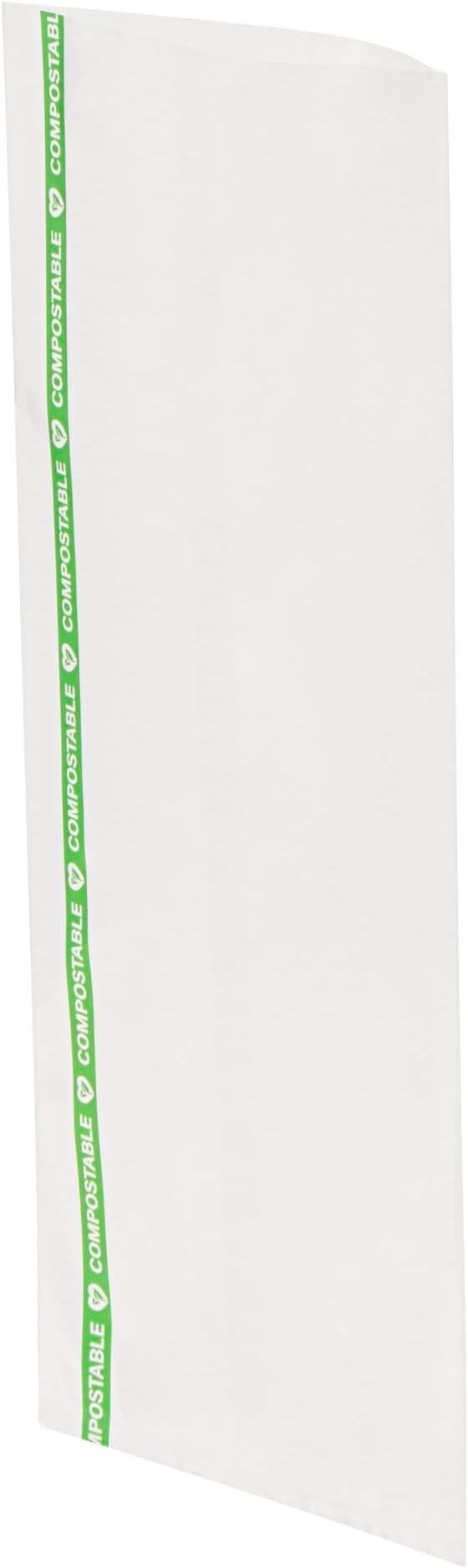 Restaurantware Candy Bags 100 Pcs 10" x 3.7" Heat-Sealable Clear Plastic Bags Greaseproof Home Compostable Freezer-Ready No-Flap Treat Carriers for Candies, Cookies, Bakery, Party Favours