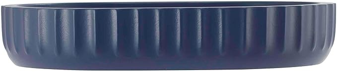 Izod - Bathroom Set, 4pc Countertop Accessories, Tumbler, Toothbrush Holder, Soap Dish & Lotion Pump, Striped Resin Decor, Dorm Room Essentials (Clubhouse Collection, Blue)