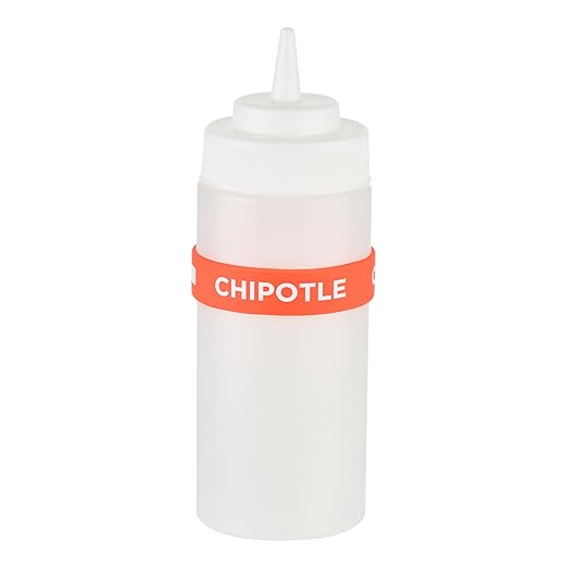 Restaurantware Silicone Squeeze Bottle Band 10 Count 2.75 Inch Dishwasher Safe Condiment Identification Band, Chipotle Red Non-Slip Label Band for Condiment Labeling at Restaurants, Food Trucks