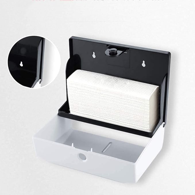 Tissue Dispenser Commercial Paper Towel Dispenser Wall Mounted Towel Dispenser Plastic Paper Towel Holders Kitchen Hand Towel Dispenser Easy to Use