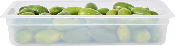 Restaurantware Food Storage Container 10 Pack of 20.7 x 12.6 x 3.9 Inches Plastic Stackable Storage Box White Reusable Label Container Dishwasher Safe For Restaurants And Kitchens