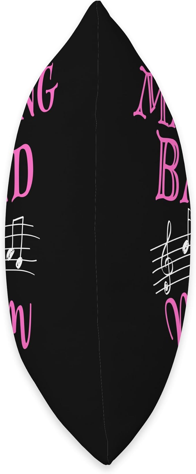 Drums, Saxophone Alto Music Sheets Flute Tenor Kid Marching Band Mom School Tuba Sax Musical Symbols Throw Pillow, 18x18, Multicolor