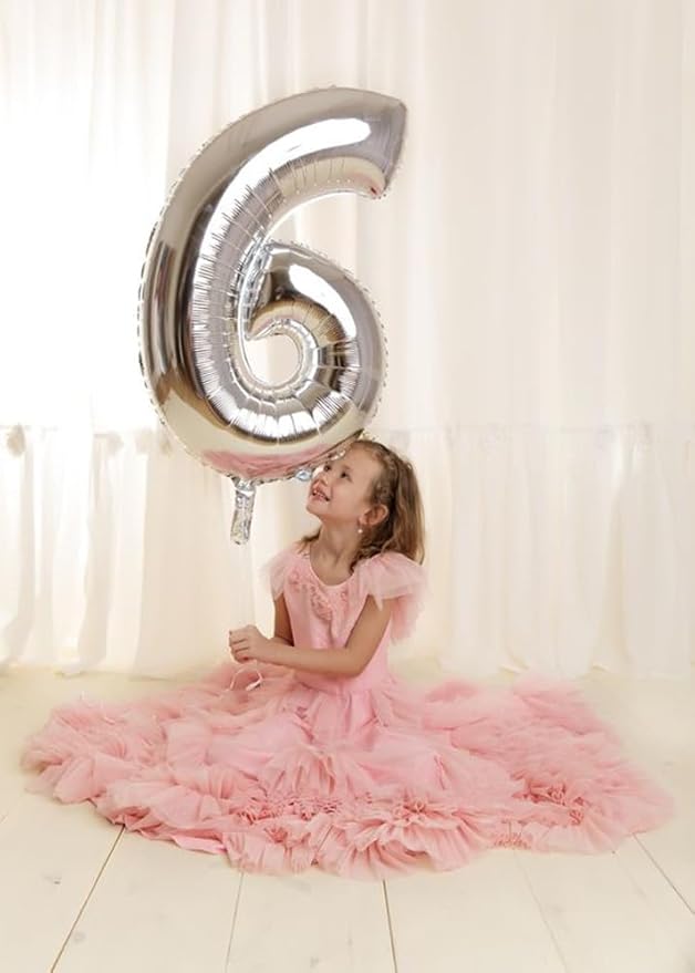 19 Number Balloons, Happy Birthday Decoration for 19th 91, Silver Balloon Numbers 40 Inch for Girls Boys Women Men Engagement, Bridal Shower Party
