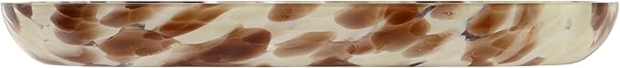 Nicole Miller – Vanity Tray, Weighted Glass with Animal Print Design, Modern Home Decor – Perfect for Organizing Toiletries, Cosmetics and Bathroom Essentials (Safari)