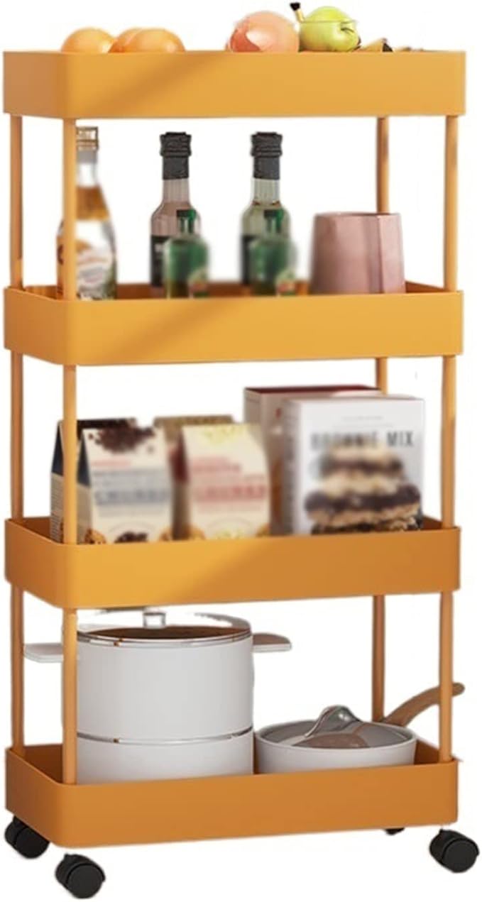 Kitchen Storage Rack Kitchen Rack Floor-to-Ceiling Multi-Layer Removable Crevice Storage Rack Supplies Home Space-Saving Storage Shelves (Color : A-40.5x13.5x87cm) (A 40.5x22.5x87cm)