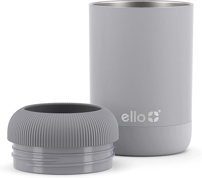Ello Stainless Steel Insulated Can Cooler | Keeps 12oz, 16oz, Slim Cans, and Glass Bottles Cold | Metal Drink Holder Perfect for Beer, Soda, and Hard Seltzer