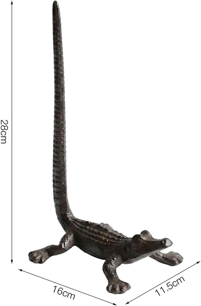 Amagogo Alligator Paper Towel Holder Stand Decorative, Professional, Premium, Kitchen Use, Durability Paper Roll Holder