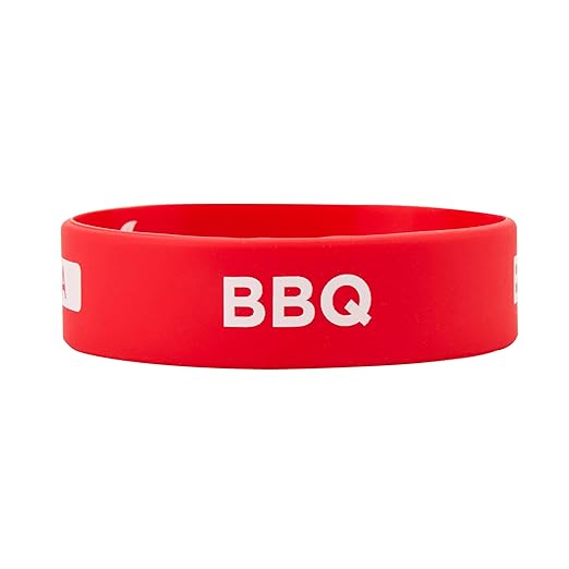 Restaurantware Silicone Squeeze Bottle Band 10 Count 2.75 Inch Dishwasher Safe Condiment Identification Band, BBQ Red Non-Slip Label Band for Condiment Labeling at Restaurants, Food Trucks