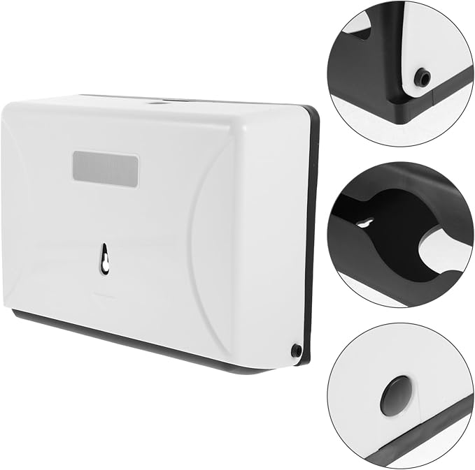 CANIGHT Touchless Wall-Mounted Tissue Dispenser No Drilling Design for Bathrooms Kitchens and Offices Space-Saving and Easy to Use Paper Towel Holder for Home and Commercial Use