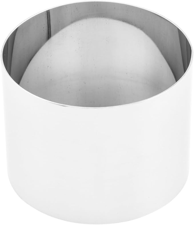 Restaurantware 3 x 2.4 Inch Baking Ring 1 Round Cake Ring - Oven-Ready Freezable Stainless Steel Ring Mold Dishwashable For Cooking Or Baking