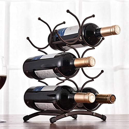 Wine Rack Metal Freestanding Kitchen Stand Wine Cabinet Grape Wine Shelf Display Bar