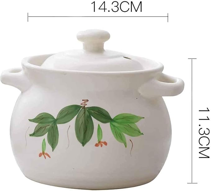 Casserole Cookware Casserole Dish With Lid Clay Pots For Cooking Cooking Pot Fire Fire High Temperature Gas Small Cup Pot Cooker Pot Anti-scalding Full Glaze Cover Home Kitchen