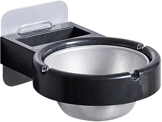 Ascher Wall Ashtray, Punch-Free Ashtray with Suction Cup Toilet Hanging Bathroom Kitchen Bar Storage Cup Cigarette Tool Box